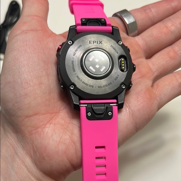 Garmin Epix Gen 2 Sapphire 47mm black Titanium GPS smartwatch excellent cond. - Picture 6 of 8